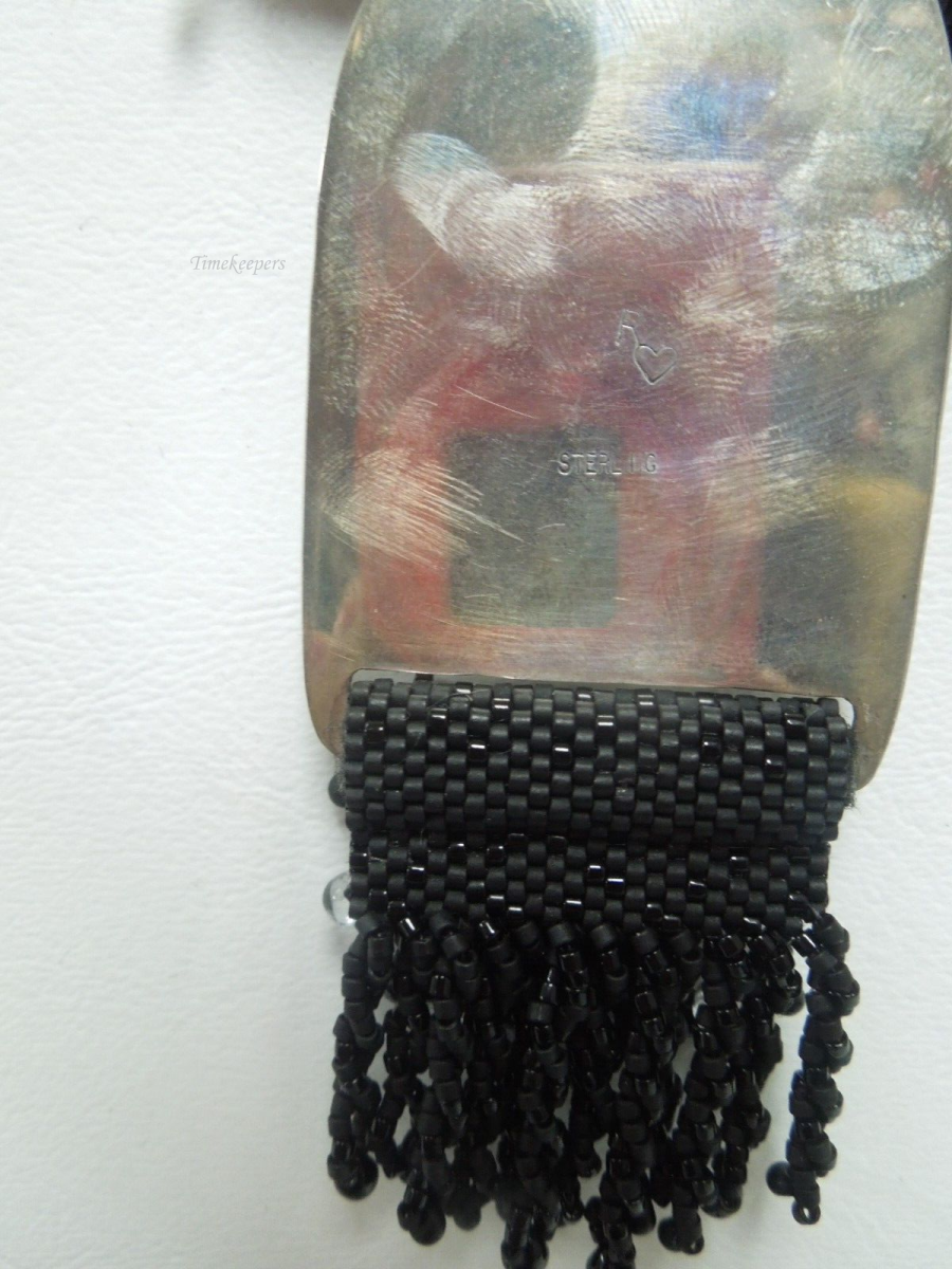 s165 Solid Silver Set Trilobite Black Necklace - A Stunning Piece Of Fossil Jewellery Handmade