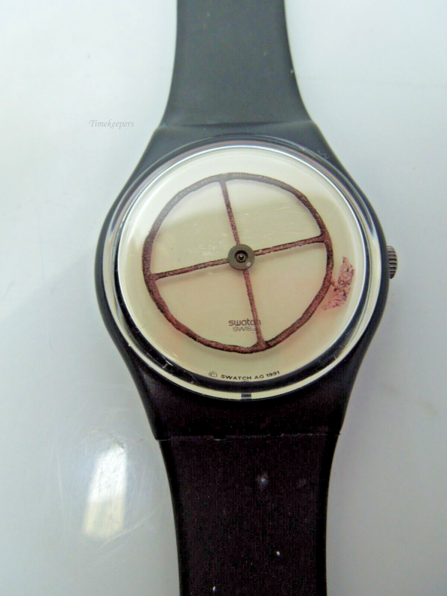 s754 Swatches Watches Swatch Watch Vintage w/ Swatch Watch Band SWATCH 700 Year Switzerland Pezzo Animal Wheel GZ120