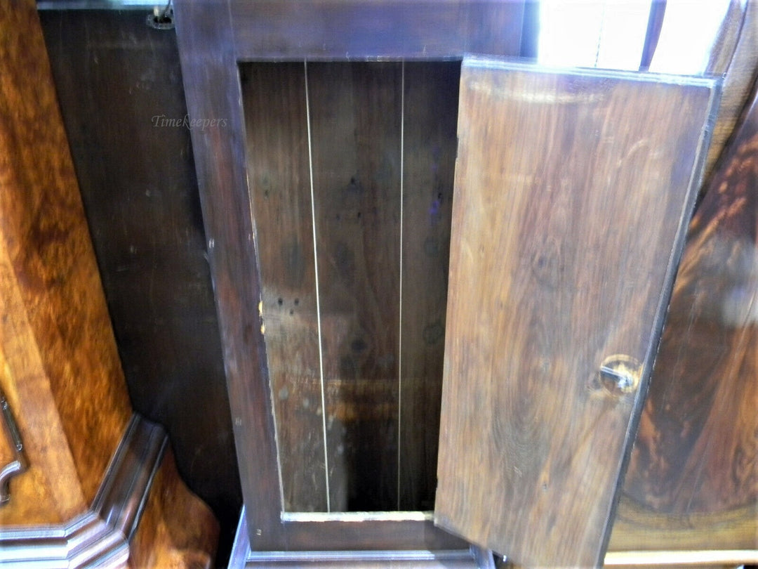 c015c Antique Working Early American Wood Works S.Hadley Tall Grandfather Clock