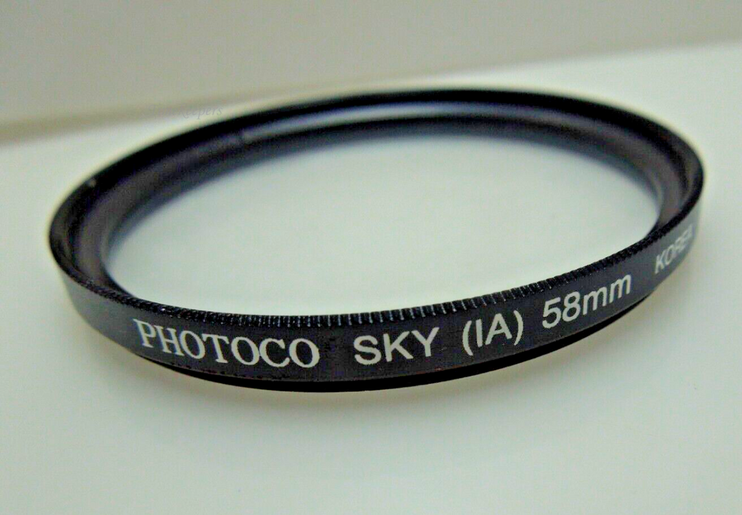s610 Photoco SKy (1A) 58mm Lens Filter Made in Korea 