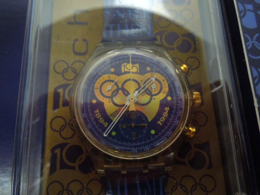 s507 NIB Swatch 1894-1994 One Hundred Years Of Olympic Movement Watch In Box  