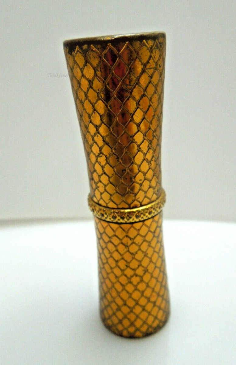 s685 Revlon Futurama Lipstick Case Metal Vintage