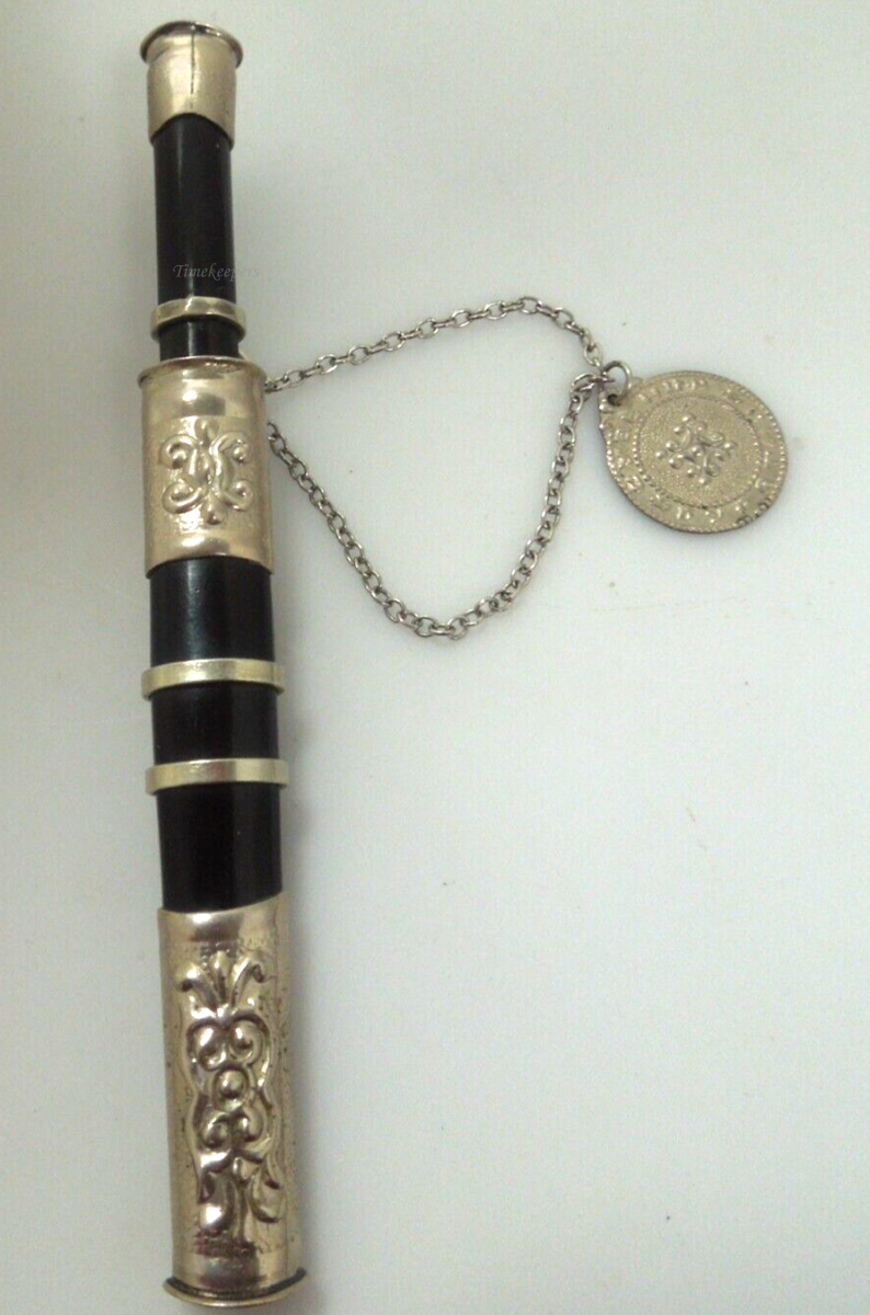 s392 Samurai Sword Letter Opener Mini Knife Keychain Tool Sterling Wood or  Sterling Black Onyx 