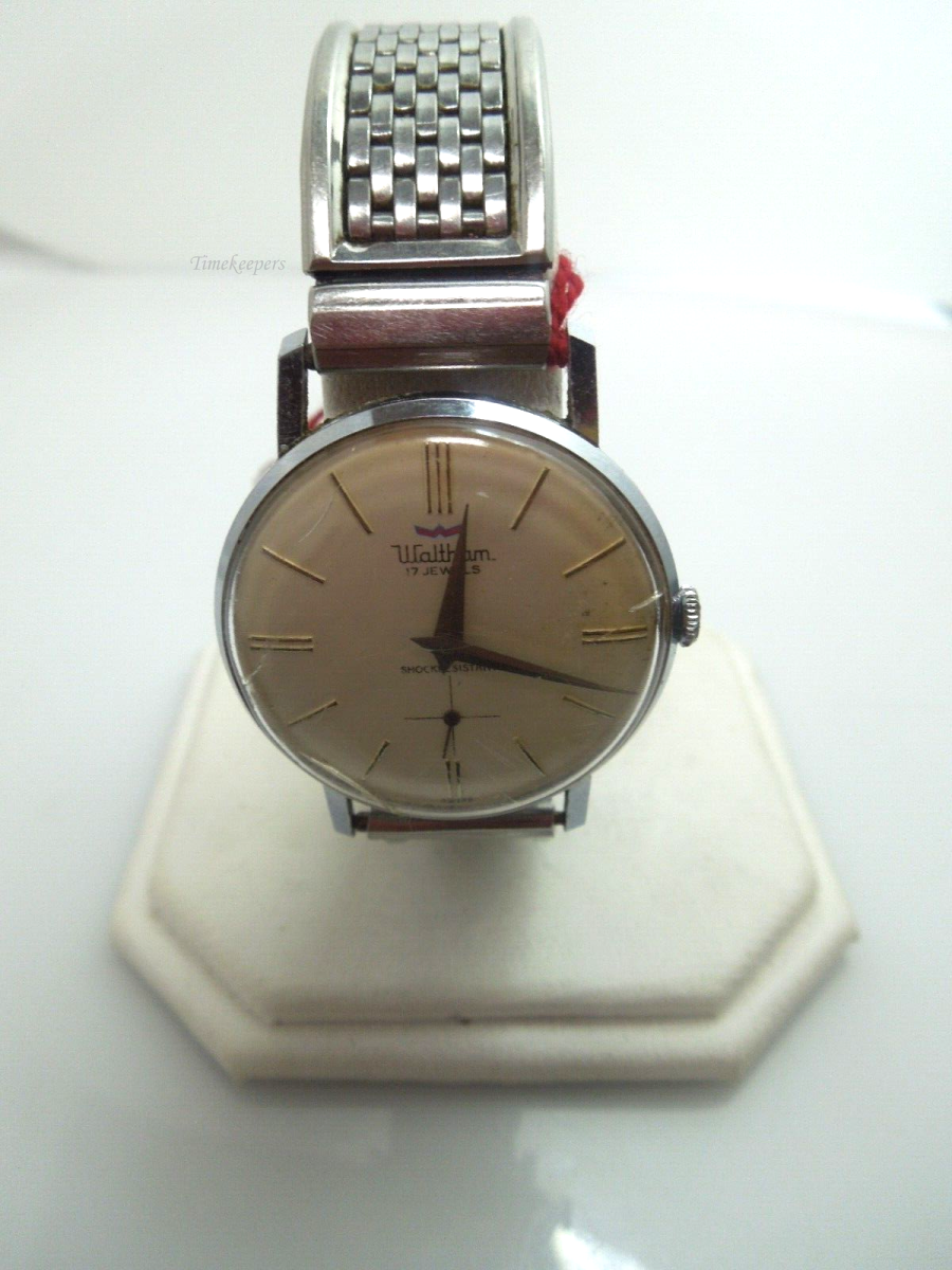s167 Vintage Waltham 17 Jewels Mechanical Watch Swiss made Silvertone Wrist watch
