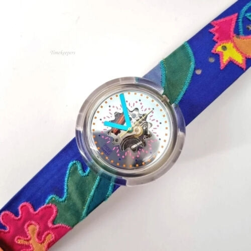 s518 1992 Vintage Pop Swatch VERUSCHKA, With Original Box & New Battery, Pop Swatch PWZ103, Vintage Swatch Watch, Mint Condition