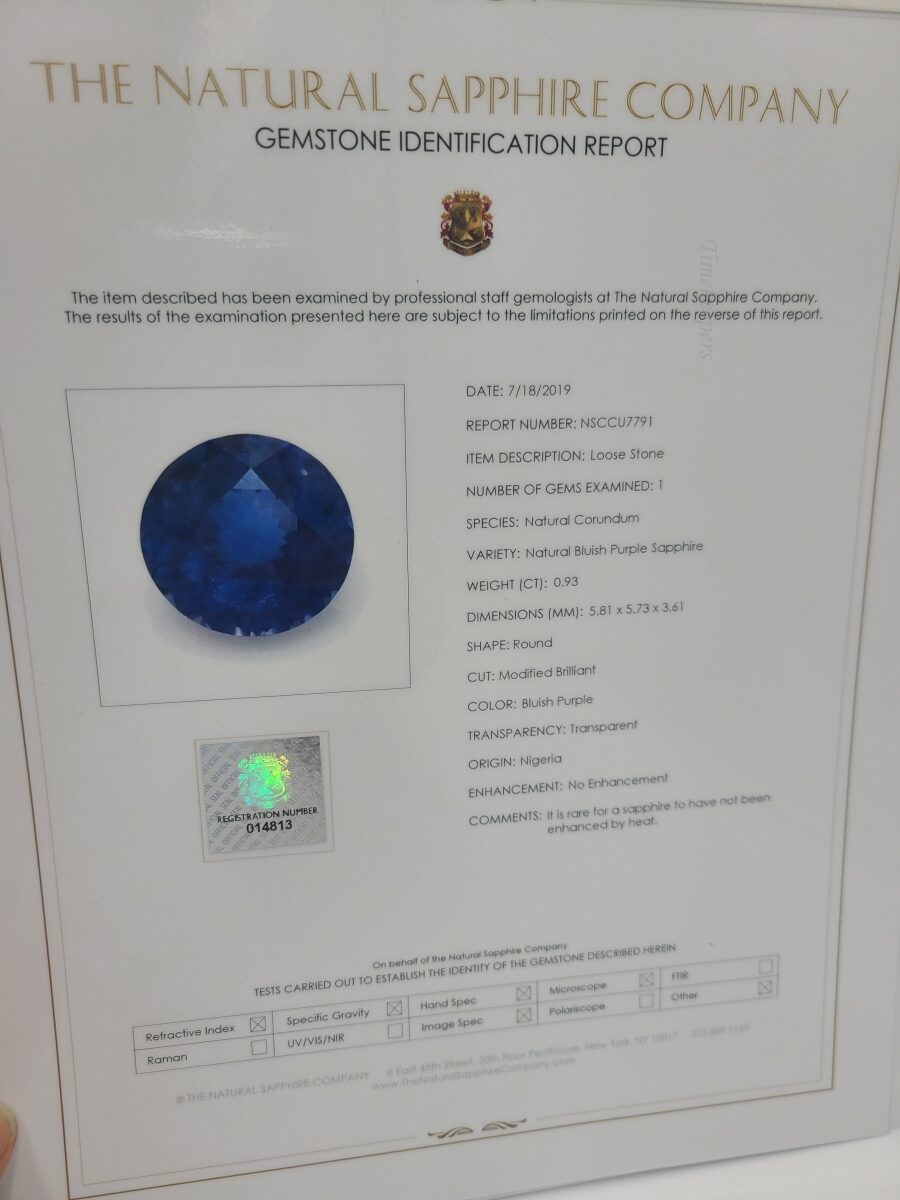 k639 Stunning 14kt Yellow Gold Natural Sapphire Engagement Ring Size 7.5